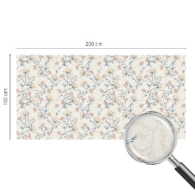 Dekorativní mléčná fólie na sklo Květiny harmonie