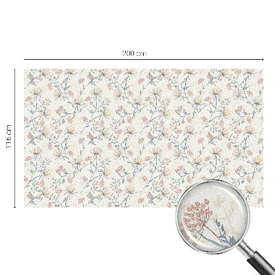 Dekorativní mléčná fólie na sklo Květiny harmonie