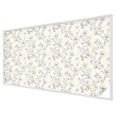 Dekorativní mléčná fólie na sklo Květiny harmonie