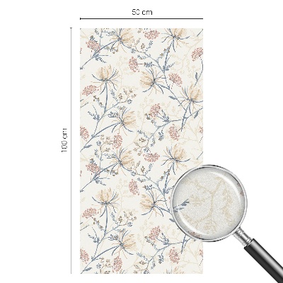 Dekorativní mléčná fólie na sklo Květiny harmonie