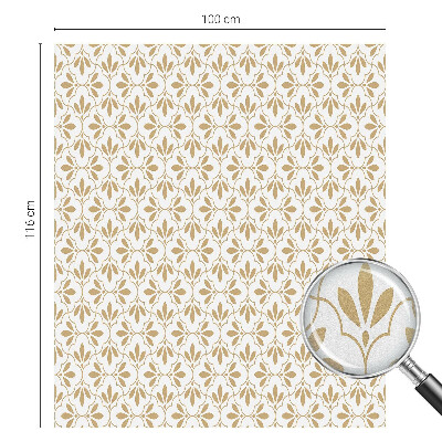 Dekorativní mléčná fólie na sklo Elegance rostlin