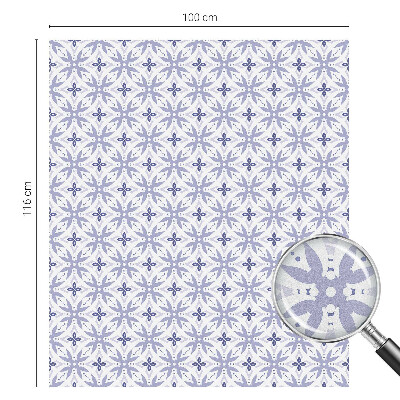 Samolepicí fólie na okna vitráž Fialové vzory