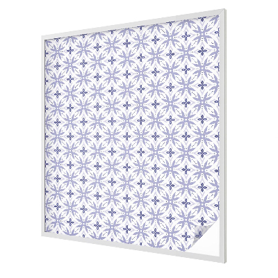 Samolepicí fólie na okna vitráž Fialové vzory