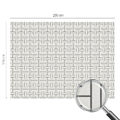 Dekorativní mléčná fólie na sklo Symetrický cop