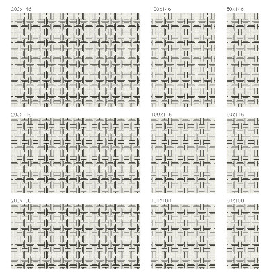Dekorativní mléčná fólie na sklo Symetrický cop