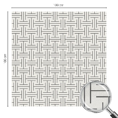 Dekorativní mléčná fólie na sklo Symetrický cop