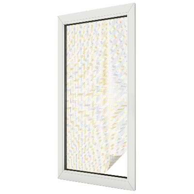 Samolepicí protisluneční fólie na okna Elegance rybí kosti