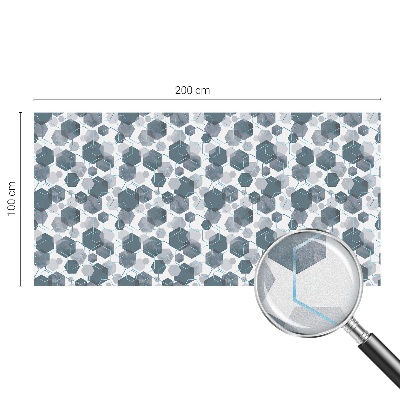 Samolepicí fólie na okna vitráž Geometrické šestiúhelníky