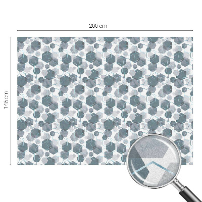 Samolepicí fólie na okna vitráž Geometrické šestiúhelníky