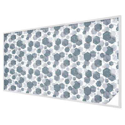 Samolepicí fólie na okna vitráž Geometrické šestiúhelníky