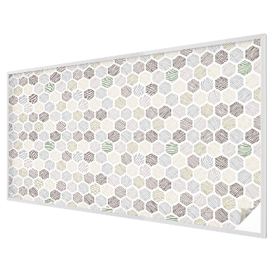 Samolepicí protisluneční fólie na okna Geometrické vlny