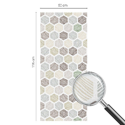 Samolepicí protisluneční fólie na okna Geometrické vlny