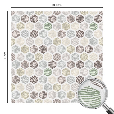 Samolepicí protisluneční fólie na okna Geometrické vlny