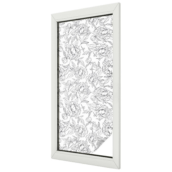 Zatmavovací fólie na okna Květinový motiv