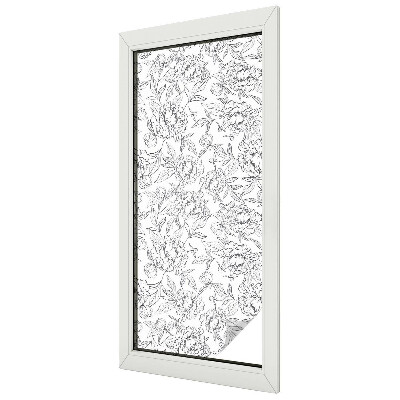 Zatmavovací fólie na okna Květinový motiv