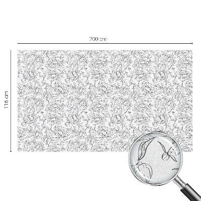 Zatmavovací fólie na okna Květinový motiv