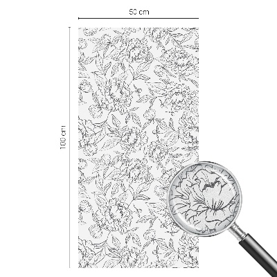 Zatmavovací fólie na okna Květinový motiv