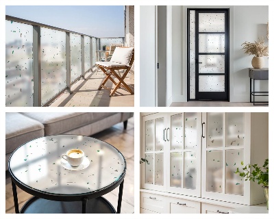 Samolepicí fólie na okna vitráž Rozptýlené prvky