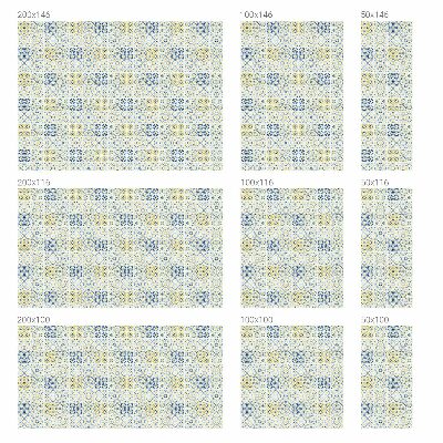 Dekorativní mléčná fólie na sklo Klasické dlaždice