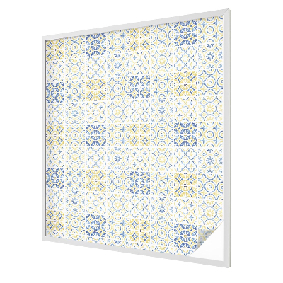 Dekorativní mléčná fólie na sklo Klasické dlaždice