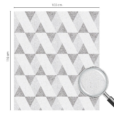 Samolepicí protisluneční fólie na okna Šedé trojúhelníky