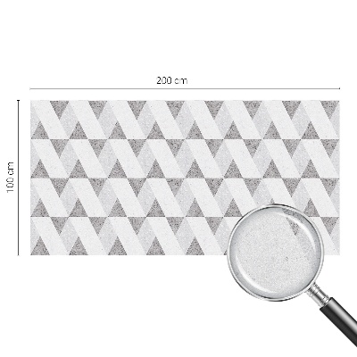 Samolepicí protisluneční fólie na okna Šedé trojúhelníky