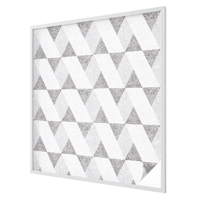 Samolepicí protisluneční fólie na okna Šedé trojúhelníky