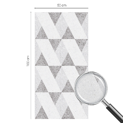 Samolepicí protisluneční fólie na okna Šedé trojúhelníky