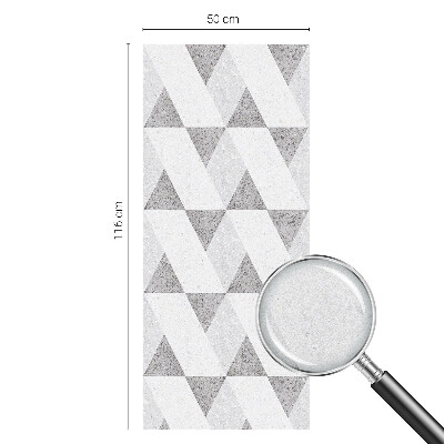 Samolepicí protisluneční fólie na okna Šedé trojúhelníky