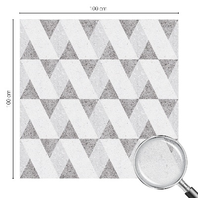 Samolepicí protisluneční fólie na okna Šedé trojúhelníky