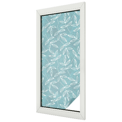 Samolepicí fólie na okna vitráž Listnatá elegance