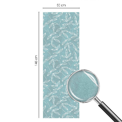 Samolepicí fólie na okna vitráž Listnatá elegance