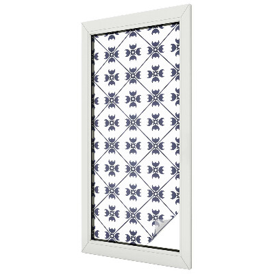 Samolepicí protisluneční fólie na okna Rostlinný motiv