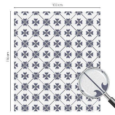 Samolepicí protisluneční fólie na okna Rostlinný motiv