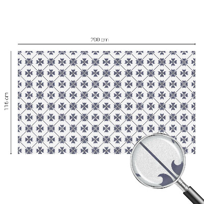 Samolepicí protisluneční fólie na okna Rostlinný motiv