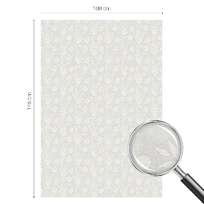 Samolepicí fólie na okna vitráž Jemné květiny