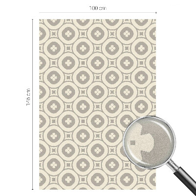 Dekorativní mléčná fólie na sklo Geometrické vzory