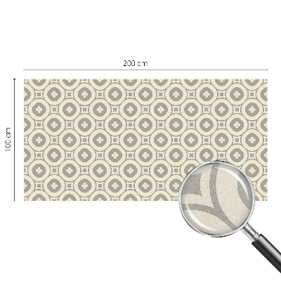 Dekorativní mléčná fólie na sklo Geometrické vzory