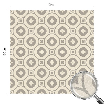 Dekorativní mléčná fólie na sklo Geometrické vzory