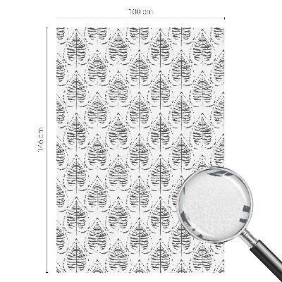 Dekorativní mléčná fólie na sklo Listnatá elegance