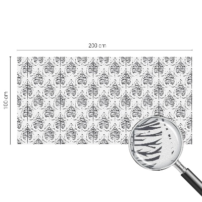 Dekorativní mléčná fólie na sklo Listnatá elegance