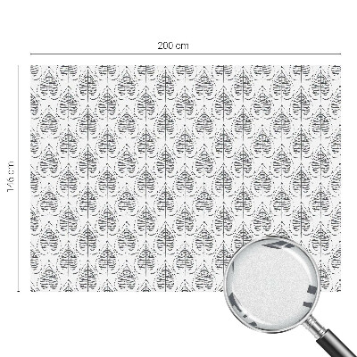 Dekorativní mléčná fólie na sklo Listnatá elegance