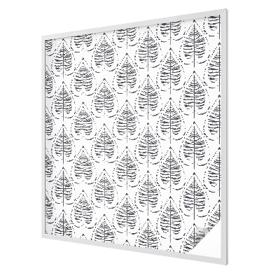 Dekorativní mléčná fólie na sklo Listnatá elegance