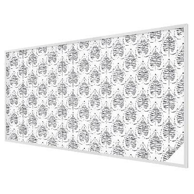 Dekorativní mléčná fólie na sklo Listnatá elegance