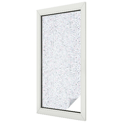 Samolepicí fólie na okna vitráž Pastelové tečky