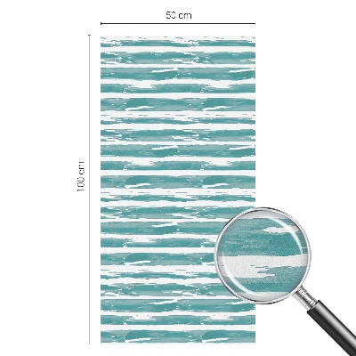 Samolepicí fólie na okna vitráž Zelené pruhy