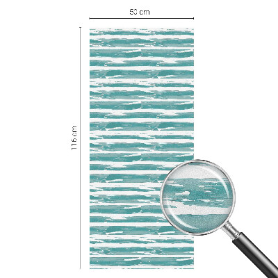 Samolepicí fólie na okna vitráž Zelené pruhy