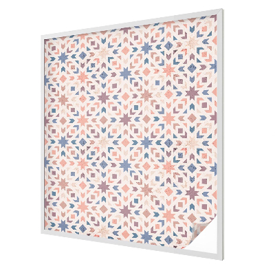 Dekorativní mléčná fólie na sklo Barevné vzory