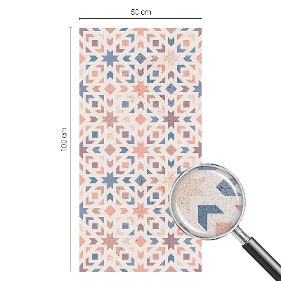 Dekorativní mléčná fólie na sklo Barevné vzory
