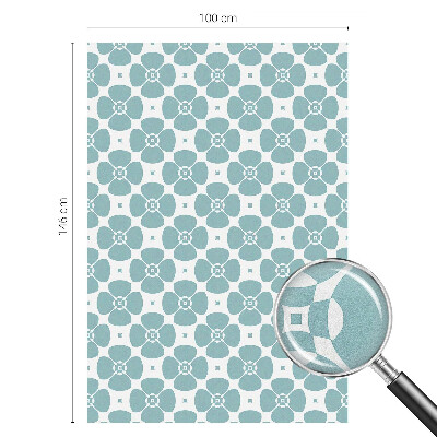 Samolepicí fólie na okna vitráž Květinová symetrie